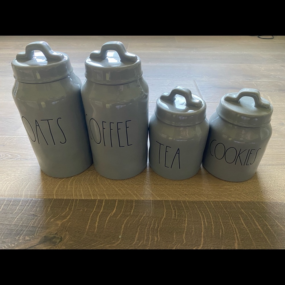 Rae Dunn Grey Canister Set